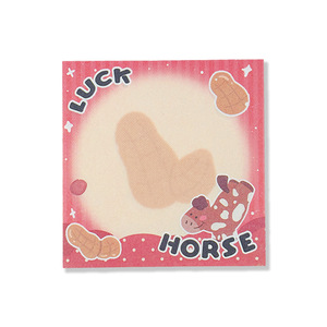 Cute Pony Notepad Cartoon Tearable Non Adhesive Pocket Notebook For Student Office Daily Message Record - Product Image 1