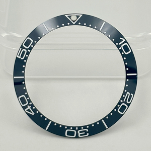 Pieza de Repuesto Compatible con Reloj <span class=keywords><strong>Omega</strong></span> <span class=keywords><strong>Seamaster</strong></span> de 300 Metros, Bisel de Cerámica - Anillo Interior del Bisel de Buceo de 38 mm - ODM/OEM - Product Image 1