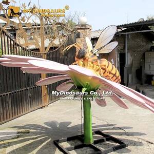 Modèle d'abeille insecte animatronique MY DINO AI-078 avec fleur pour décoration de jardin - Product Image 3