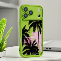 Coques de téléphone en TPU motif cocotier avec différents designs pour iPhone 17 16 Pro Max 12 11 7G