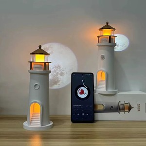 Sáng Tạo Ngọn hải đăng cảm biến cơ thể cảm ứng mặt trăng máy chiếu có thể sạc lại đèn Bàn đầu giường trẻ em Tâm trạng ánh sáng ban đêm - Product Image 5