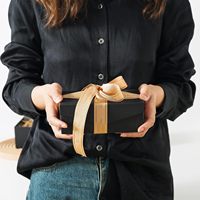 Cajas Decorativas Negras con Tapas Magnéticas, Cajas de Regalo Pequeñas Reutilizables de Cartón para Regalos, Juego de Cajas de Papel Maché con Cierre Magnético