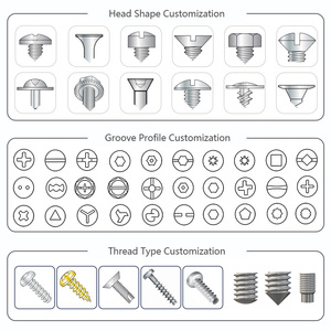 Tornillos de seguridad antirrobo de cabeza cuadrada con ranura oculta, métricos personalizados M3 M4 M5 M8 M9 M12, de acero inoxidable SS316 - Product Image 2