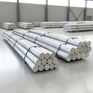 Billets en alliage d'aluminium 6005 T6, diamètre 3-8 pouces, série 6000, norme ASTM, service de découpe OEM, forme ronde - Product Image 1