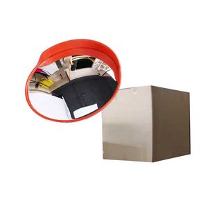 60 см черный крытый пластиковый выпуклый дорожное зеркало - Product Image 6