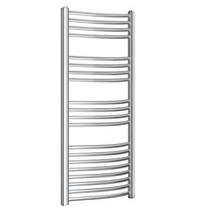 Radiateur chromé incurvé Kalura 1118 mm x 450 mm x 500 mm (entre centres) – Pièces de chauffage domestique - Product Image 1