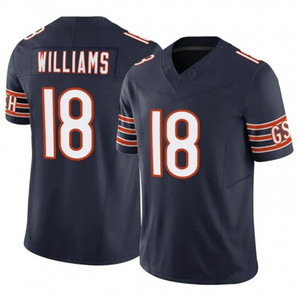 Maillots de football de Chicago pour hommes 18 Williams 15 Odunze 84 Loveland Monangai Swift Payton Maillot de football américain cousu à la mode - Product Image 2