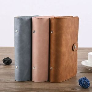 New RunCai A5 Budget <b>Planner</b> A6 Binder Pockets 80 Sheets Custom Spiral Binding Colorful PU Leather Hardcover Diary Gift - Product Image 2