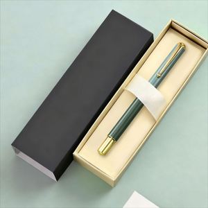 Custom Luxury Metal Fountain <b>Pen</b> Set Custom <b>Pens</b> 0.5mm Writing Width Student & Men's Calligraphy Gift Box for Finance Use - Product Image 1