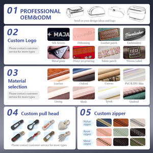 Bolsa de Viaje para Hombre, Gran Capacidad, Portátil, Cosmetiquera, Retro, de Lona Impermeable, con Cierre de Cuero PU, Asa Suave - Product Image 5