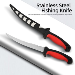 Fishing Camping Knife Stainless Steel Blade Drop Point 28cm Straight <b>Edge</b> <b>Plastic</b> Handle 2mm Thickness Multi-Purpose OEM - Product Image 4