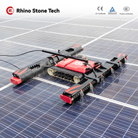 Nettoyeur solaire robotisé semi-automatique de type chenille avec capteurs anti-chute