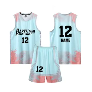 Fabriek Groothandel Custom Quickdry Ncaa Basketbal Uniformen Nieuwe Stijl Basketbal Jersey Uniform Ontwerp