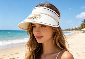 Casquette <span class=keywords><strong>Pare</strong></span>-Soleil Rafraîchissante UPF 50+ avec Ventilateur, Protection UV Rechargeable, Chapeau d'Été Portable pour Extérieur avec Ventilateur Intégré - Fournisseur - Product Image 3