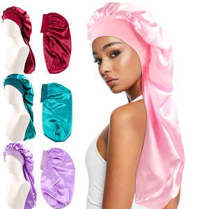 Bonnets longs <span class=keywords><strong>de</strong></span> styliste avec fermeture à pression <span class=keywords><strong>pour</strong></span> tresses longues, <span class=keywords><strong>dreadlocks</strong></span>, broderie 3D, pêche, fêtes sur la plage - Product Image 1