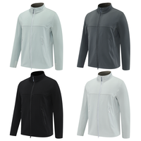 Veste de sport d'hiver pour homme, matelassée, réversible, avec fermeture éclair, imperméable, antibactérienne, pour la course à pied en plein air