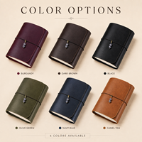 Nouveauté : Journal en cuir personnalisé, couverture à trois volets A6, carnet personnalisé pour prendre des notes, écrire, papeterie de bureau