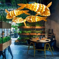Luminaire suspendu moderne à prix de gros, design léger, décoration de plafond, éclairage de restaurant