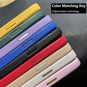 DL luxe PU cuir galets <span class=keywords><strong>coque</strong></span> de téléphone Litchi Grain cuir housse de téléphone pour <span class=keywords><strong>iphone</strong></span> 14 étui pour <span class=keywords><strong>iphone</strong></span> 15 pour <span class=keywords><strong>iphone</strong></span> 17 Pro Max - Product Image 2