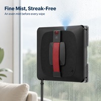 Robot de nettoyage de vitres électrique commercial 2.4G sans infrarouge, télécommande 20m, 60dB silencieux, BLDC sans balais, contrôlé par application pour des vitres sans traces