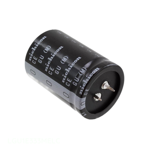 ตัวเก็บประจุแบบมีรูผ่านช่อง33000 uF ตัวเก็บประจุแบบ LGU1E333MELC 33000 uF 20% 25V - Product Image 1