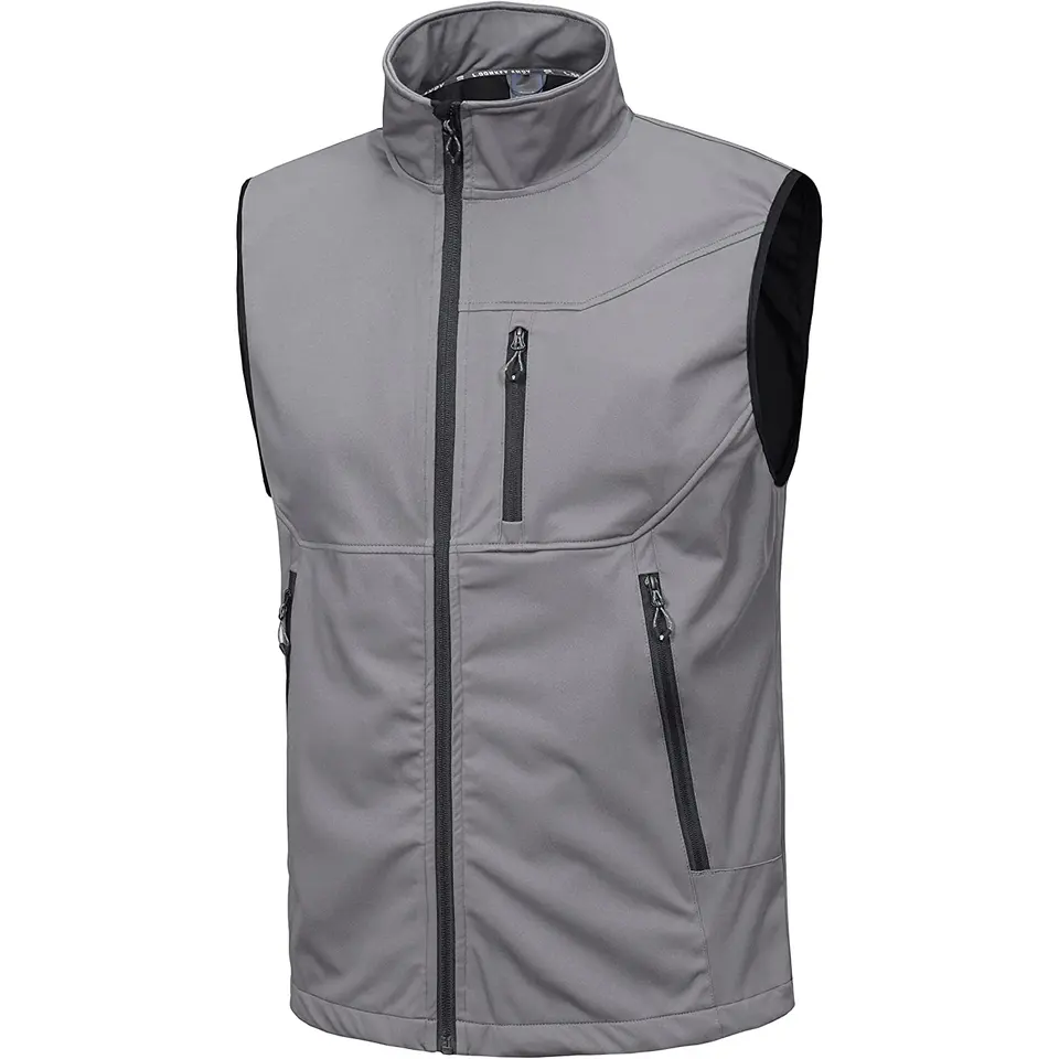 최신 디자인 방수 민소매 스포츠 골프 재킷 경량 소프트 쉘 질레 조끼 재킷