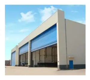 Hangar mobile d'entrepôt de bâtiment préfabriqué portatif de structure métallique en acier avec des structures en acier