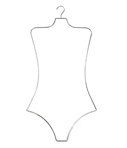 Lady Wire Swimwear Body Chrom Kleiderbügel Badeanzug Display Badeanzug Kleiderbügel Robuste Gold Kleiderbügel für Bade bekleidung