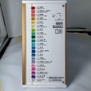 Biểu Đồ Colore CZ Dùng Để Nghiền Đá Cắt Đá Viên Kim Cương Cacbon Cao Lỏng Thẻ Màu <span class=keywords><strong>Zirconia</strong></span> Khối Để Bán - Product Image 4