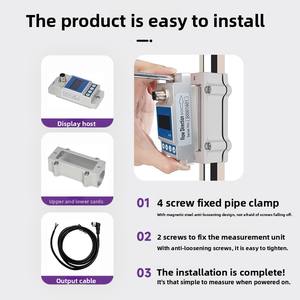 Morsetto esterno di piccolo diametro della conduttura ultrasonica morsetto del misuratore di portata per interruttore di flusso del mezzo d'acqua - Product Image 4