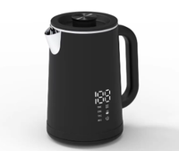 Bouilloire électrique à contrôle de température intelligent avec pot intérieur sans soudure 1,7 L 304ss