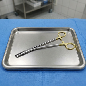 Pince hémostatique chirurgicale 14 cm en acier inoxydable, instrument manuel pour hémostase, classe I, certifiée CE - Product Image 3