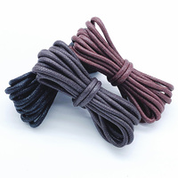 Lacets ronds cirés en polyester WEGOODZF personnalisés, paire de 3 mm (3/25 pouce) pour baskets, chaussures habillées et bottes
