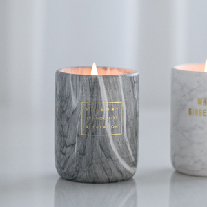 Unico Della Decorazione Della Casa di Lusso Moderno Custom Stampato Mini <span class=keywords><strong>Vaso</strong></span> di Ceramica <span class=keywords><strong>Candela</strong></span> Profumata <span class=keywords><strong>in</strong></span> Massa - Product Image 6