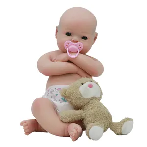 Muñecas de bebé reborn de 20 pulgadas, niña de silicona suave, chupar pezones, muñeca de silicona