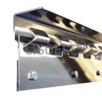 Support de fixation pour rideau en PVC de chambre froide, pièces de quincaillerie pour rideau de porte en PVC de chambre froide