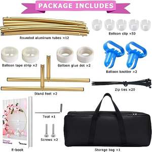 शादी पार्टी समारोह के लिए मेहराब स्टेज शादी की सजावट धातु गोल फ्रेम एल्यूमीनियम मिश्र धातु फ्रेम सर्कल जन्मदिन पृष्ठभूमि स्टैंड - Product Image 2