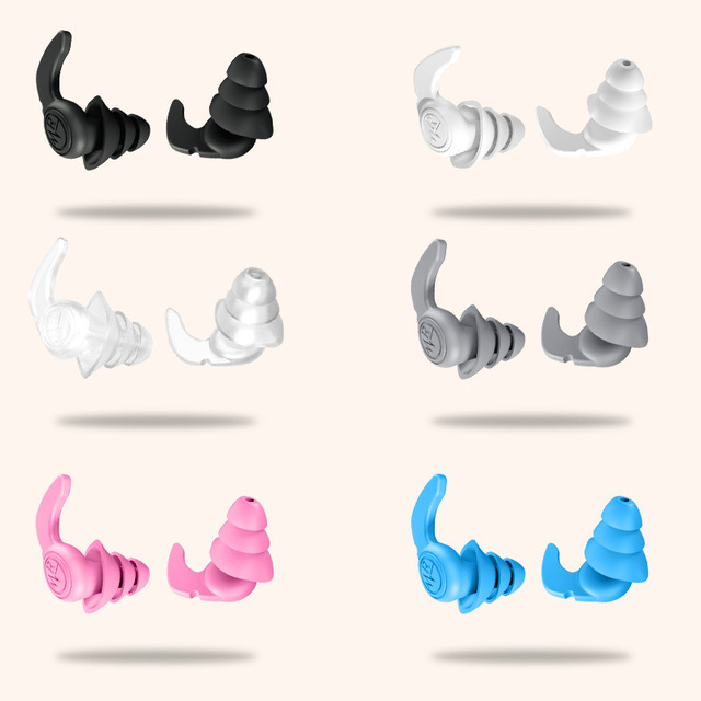 Female Specific Silicone Ear Plugs Multi-Purpose Reusable Noise Reduction Earplugs with Sound Insulation