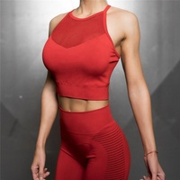 Vêtements de sport et de fitness pour femmes 2024 : Soutiens-gorge de sport push-up, leggings taille haute anti-transparence pour le yoga, ensemble de yoga – Vente en gros