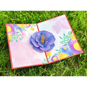 الأكثر مبيعًا بطاقة منبثقة ثلاثية الأبعاد فراشة ورقة مصنوعة يدويًا لعيد الأم أو عيد الميلاد فكرة هدية مثالية لبطاقة التهنئة - Product Image 2