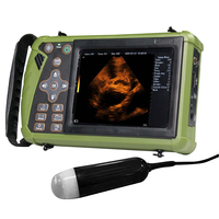Ecógrafo Veterinario Portátil con Pantalla LED de 5.6 Pulgadas, Escáner de Embarazo para Animales como Cerdos, Vacas, Ovejas, Perros, Gatos y Caballos