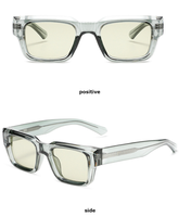 Lunettes de soleil rectangulaires en gros pour hommes et femmes, monture épaisse vintage, lunettes de soleil tendance unisexe, lunettes d'extérieur, logo personnalisé