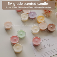 Bougie décorative de Noël en gros, sans flamme, écologique, changeante de couleur, parfum lavande, 2 heures de combustion, en cire de soja, cire d'abeille et paraffine