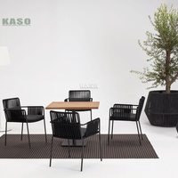 Grande table banc chaises de plage transats aluminium teck ensemble de tables à manger meubles de jardin cadre balcon ensemble de chaises d'extérieur
