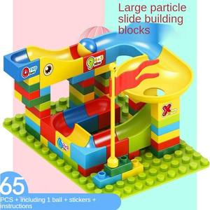 Blocchi da corsa in marmo di piccole dimensioni 168CS, vari blocchi di costruzione di piste di scorrimento, set fai da te a imbuto, mattoni giocattolo per bambini - Product Image 5