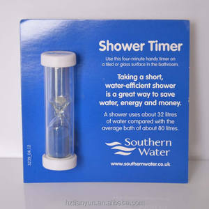 Minuteur de douche moderne en plastique fait main, étanche, avec ventouse, temps de course réglable (1-5 minutes) - Product Image 4