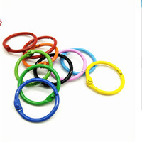 2026 Le produit le plus populaire : porte-clés circulaire en métal de 30 mm, coloré, avec anneau mobile