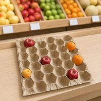 Papieren lade met kleefvrije fabricagestructuur voor het verpakken van biologisch fruit en veilige directe voedselcontactbescherming