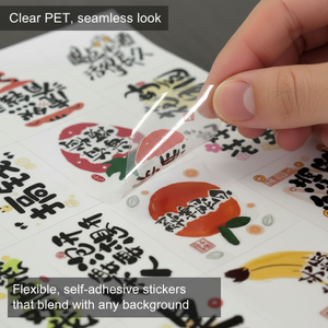 Pegatinas inspiradoras personalizadas con impresión tipográfica: Pegatinas troqueladas personalizadas de hoja completa, pegatinas mate - Product Image 5