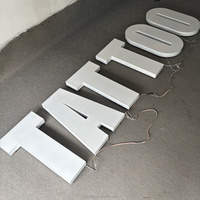 Enseigne personnalisée rétroéclairée en lettres boîtiers lumineuses pour bureau, enseigne LED lumineuse sur mesure